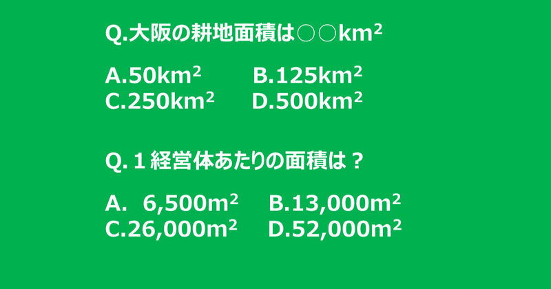 #05 大阪に農地ってどれくらいあるの？？