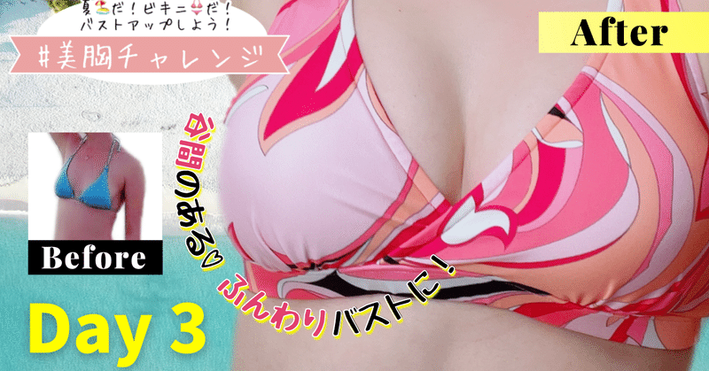美胸チャレンジ Day3 脱 貧乳 離れ乳 たれ胸を改善して 谷間のあるバストをつくる アラサーでb Hカップ かなえ先生 美胸 マッサージ Note