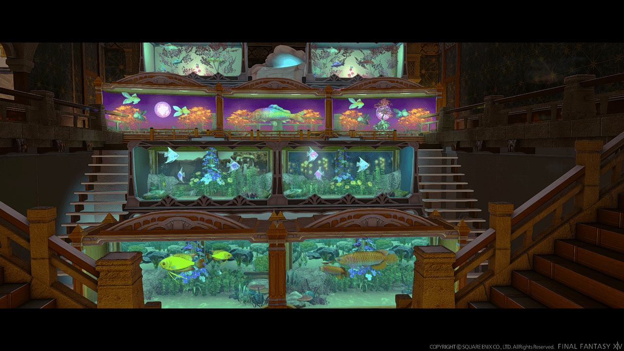 Ff14 鮮やかな魚たちに魅せられるff14淡水魚水族館 Elementaldc Typhen Ff14ハウス探訪 Note
