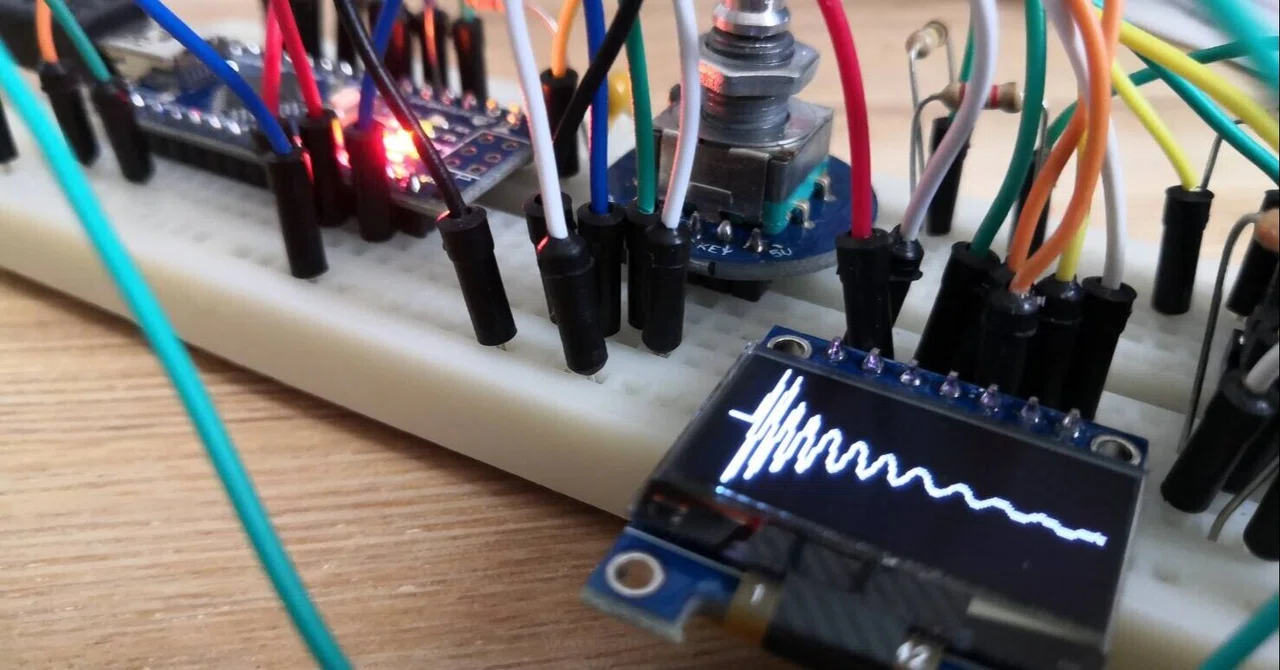 800円で作るArduinoOLEDオシロスコープ&スペクトルアナライザー 