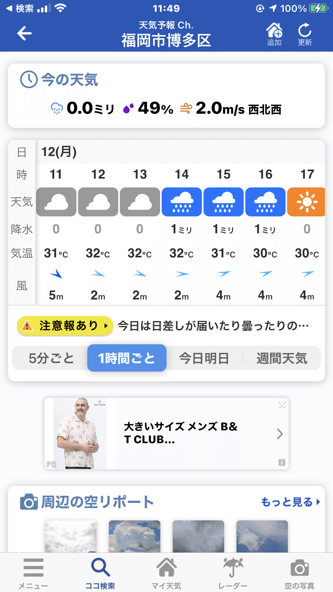 博多の天気予報 7月12日 水野立郎 Note