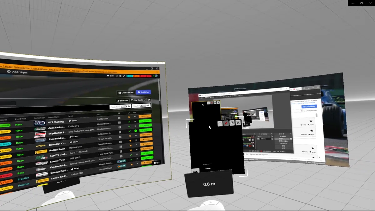 [Oculus] How to display telemetry in VR racing sims [iRacing, etc ...