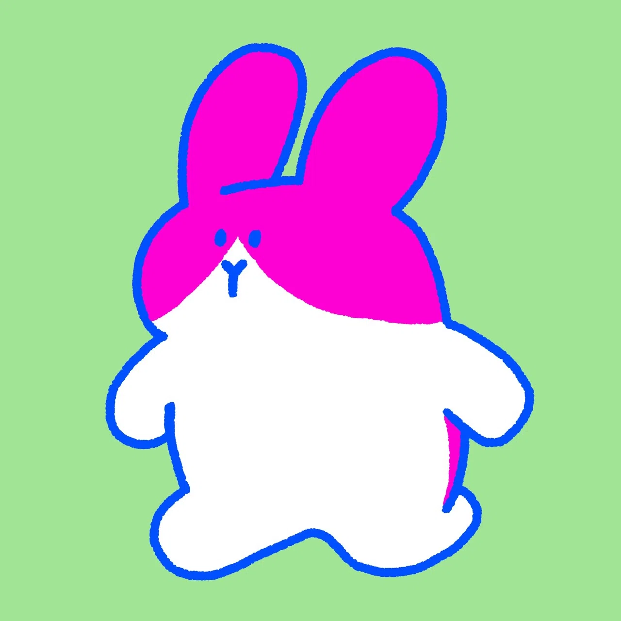 投稿するときに#ハッシュタグをたくさんつけよう(ウサギいっぱい)(100