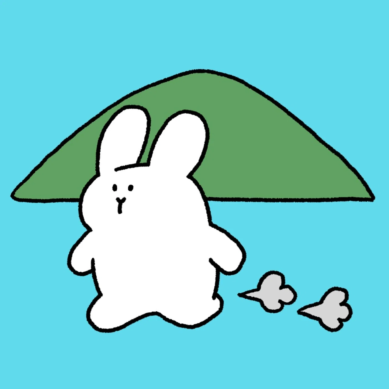 投稿するときに#ハッシュタグをたくさんつけよう(ウサギいっぱい)(100