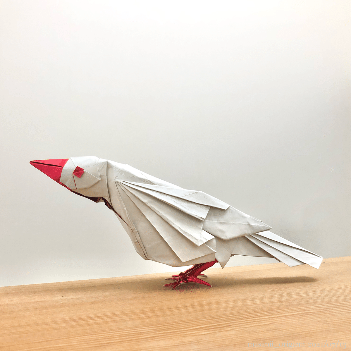 折り紙 白鳥 立体オブジェ ART | 長山海澄の折り紙のページ