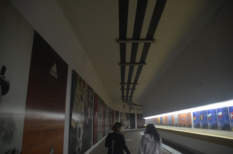 アステカスタジアムの通路