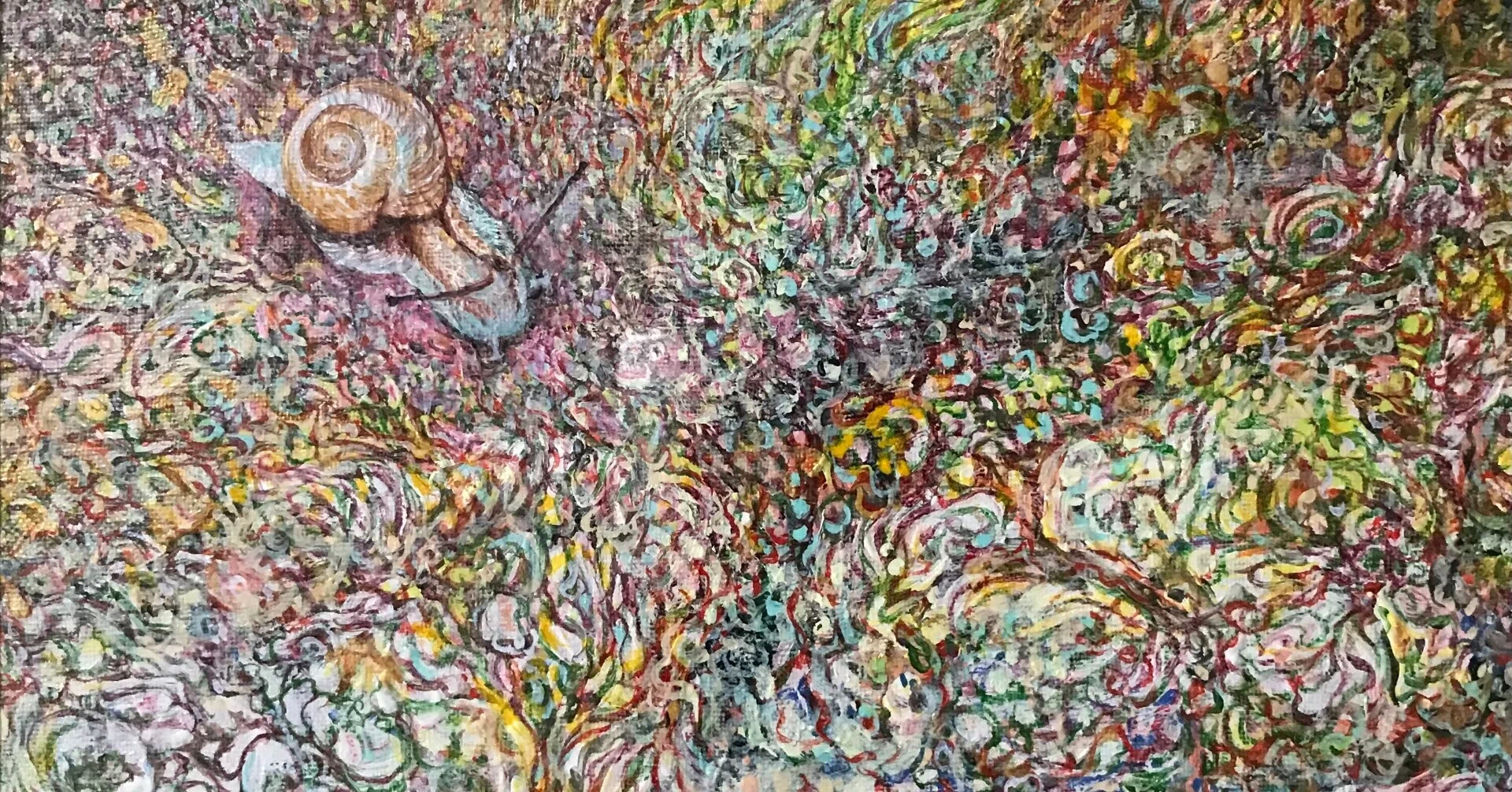 抽象画と蝸牛｜Gallery美庵（びあん）