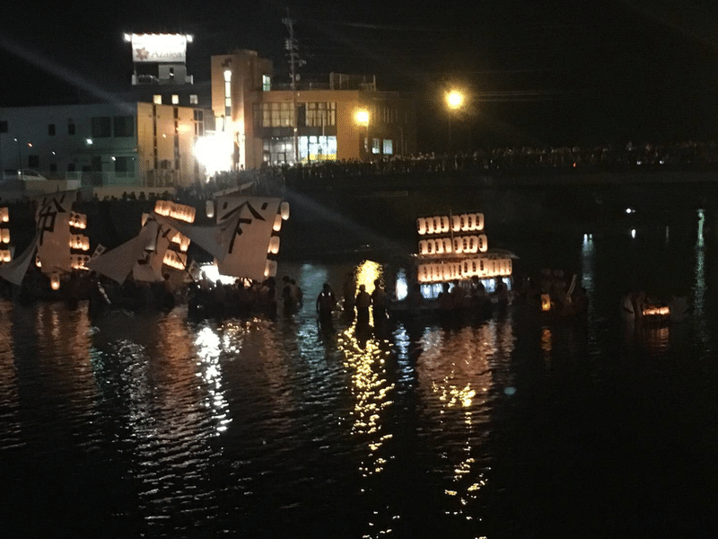 精霊流しと松浦花火大会 長崎県 松浦市 晴田そわか 当分 制限中 無し御免 Note