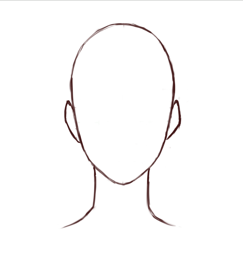 顔の絵最難関 アオリアングルの顔の描き方 マエコ Note