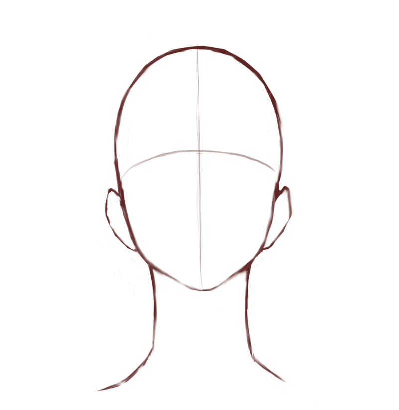 顔の絵最難関 アオリアングルの顔の描き方 マエコ Note