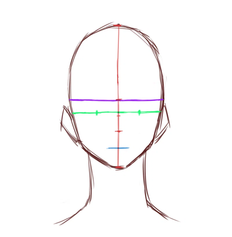 顔の絵最難関 アオリアングルの顔の描き方 マエコ Note