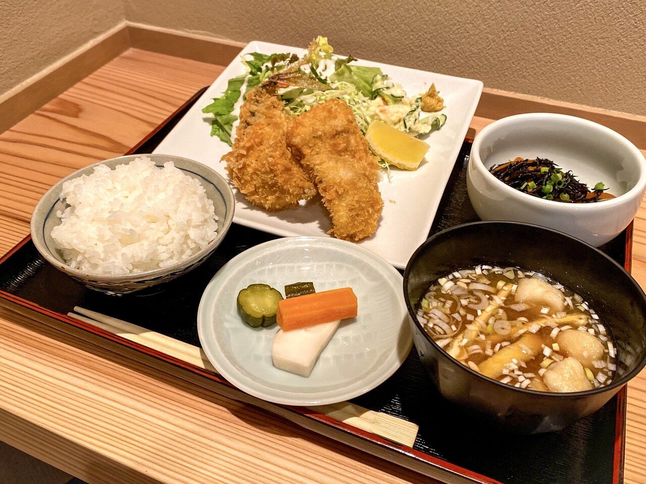 ふわサク 浜田山の和食 竹田で竹田のあじフライ定食を食べた 井上ケイタロウ Note ふわサク 浜田山の和食 竹田で竹田のあじフライ定食を食べた 井上ケイタロウ Note