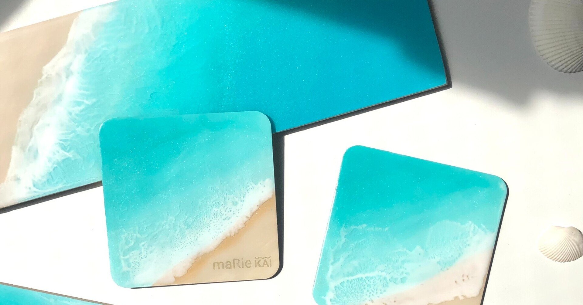 ハワイ　アート　レジン　ローカルアーティスト ハワイ美女】ハワイでレジンアーティストとして大活躍中の「Kanaさん