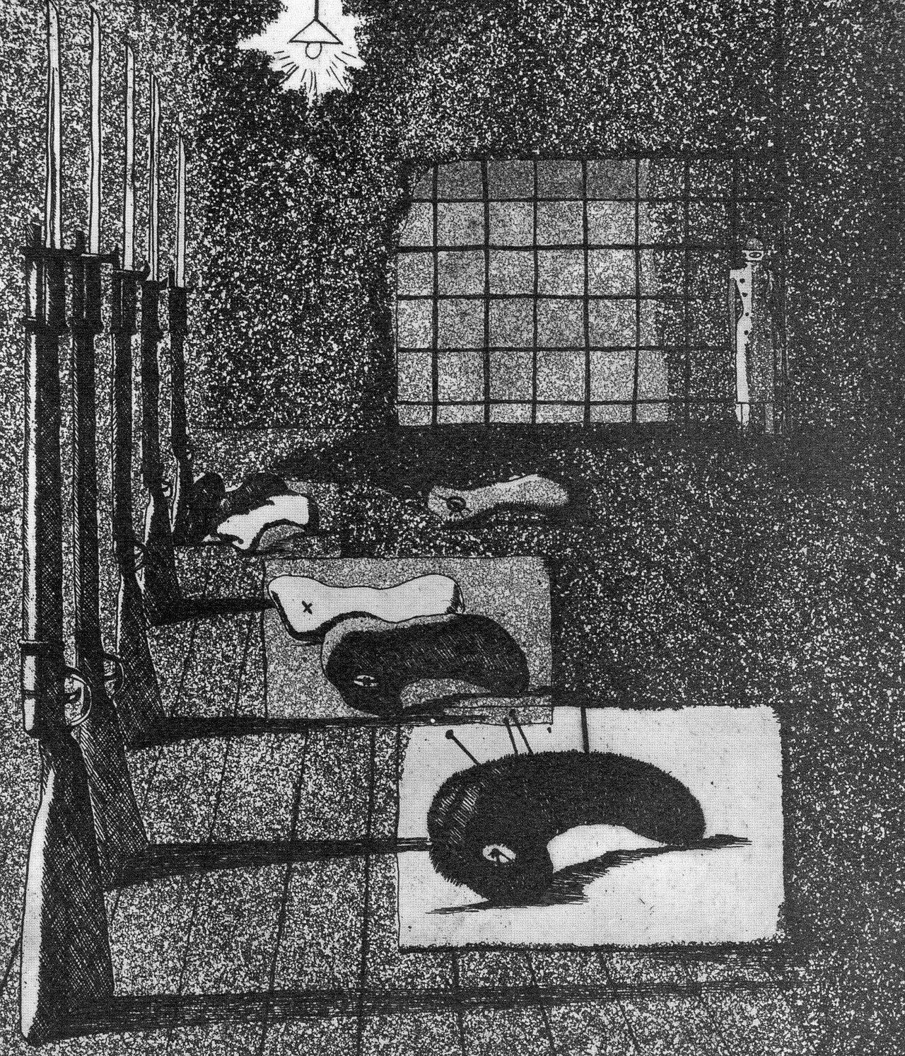 版画・彫刻家の浜田知明さん自らの戦争体験を基に戦争の残酷さを表現