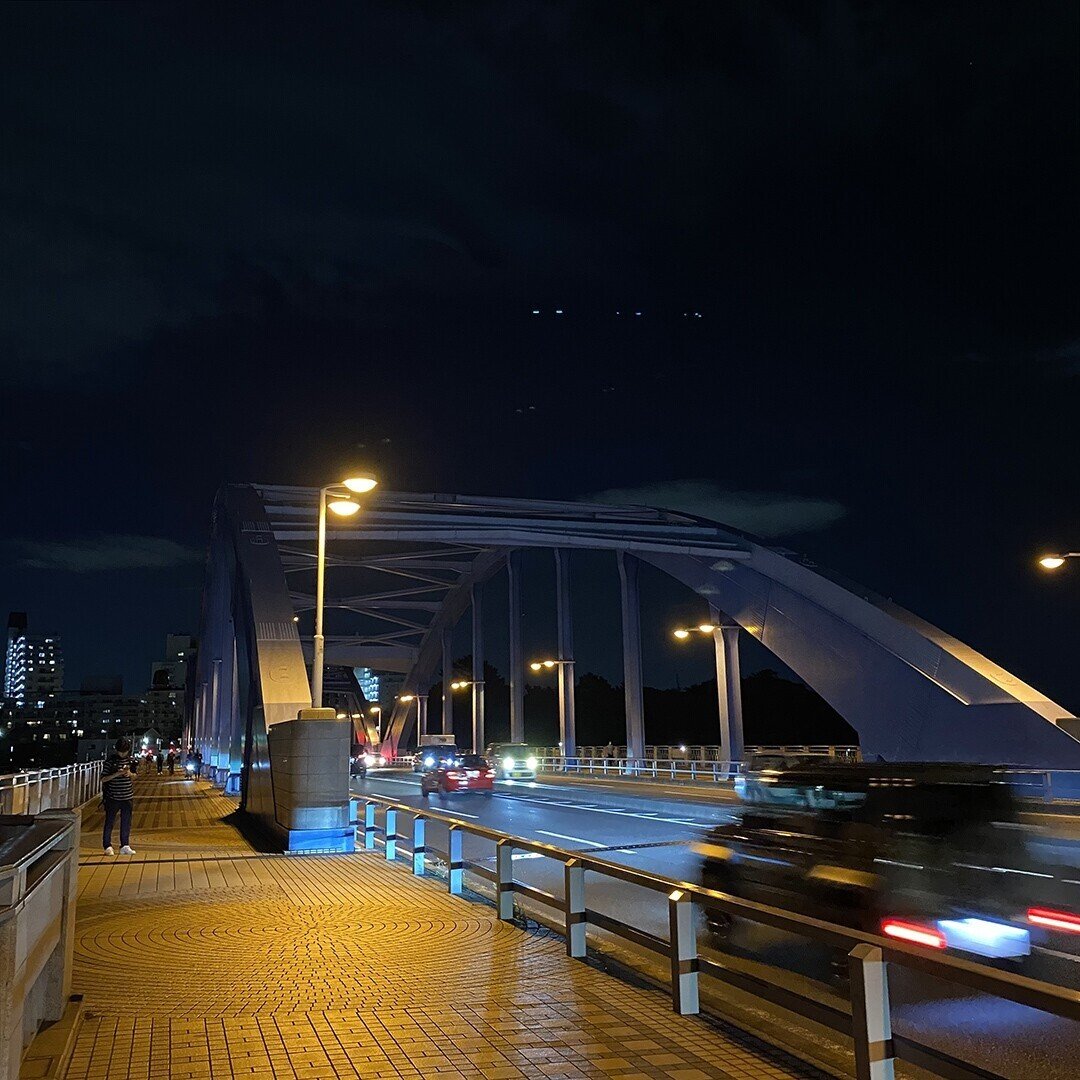 多摩川 夜の丸子橋から武蔵小杉を眺める へなしゅん Note