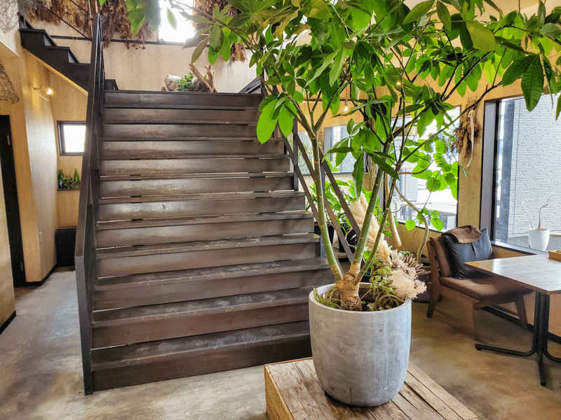 福山『BLUGRE CAFE 』(ブルグリカフェ) 内装