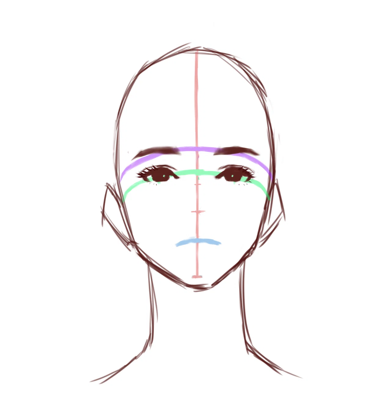 顔の絵最難関 アオリアングルの顔の描き方 マエコ Note 顔の絵最難関 アオリアングルの顔の描き方 マエコ Note