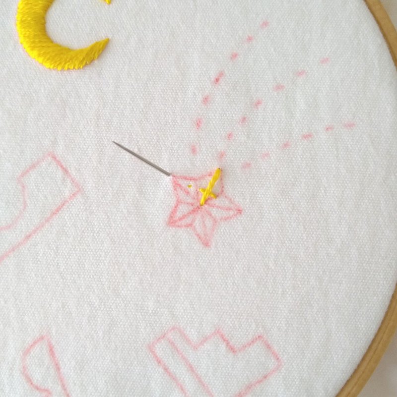 3色の糸で楽しむステッチ練習用の模様 ステップ3 星の刺繍 Apostrophe S 刺繍雑貨作家 Note 3色の糸で楽しむステッチ練習用の模様 ステップ3 星の刺繍 Apostrophe S 刺繍雑貨作家 Note