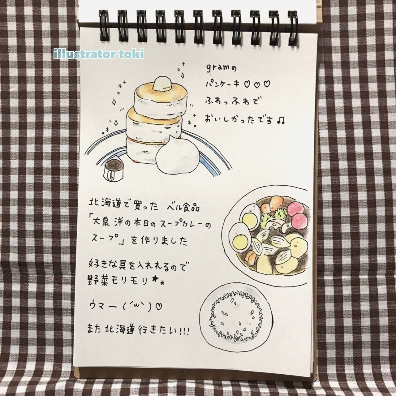 食べ物日記 イラストレーターとき Note