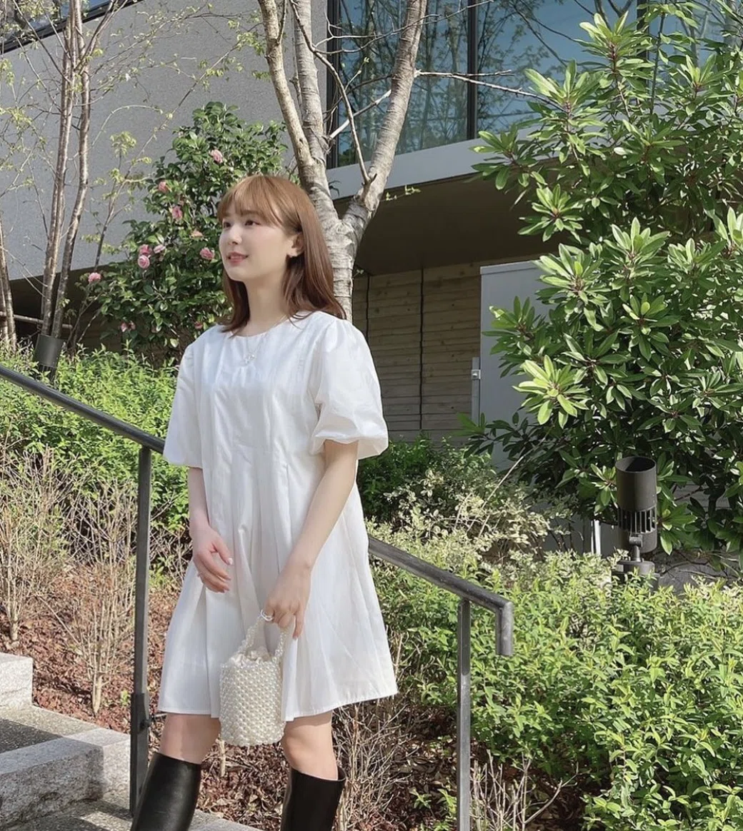 9unq クアンク ホワイト ブラウス ひよん