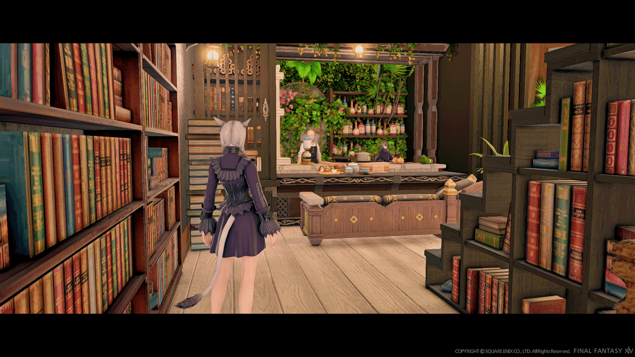 Ff14 読書タイムや心落ち着きたい時におすすめ 植物と星灯りの静かな書店宿 Mana Mandragora Ff14ハウス探訪 Note