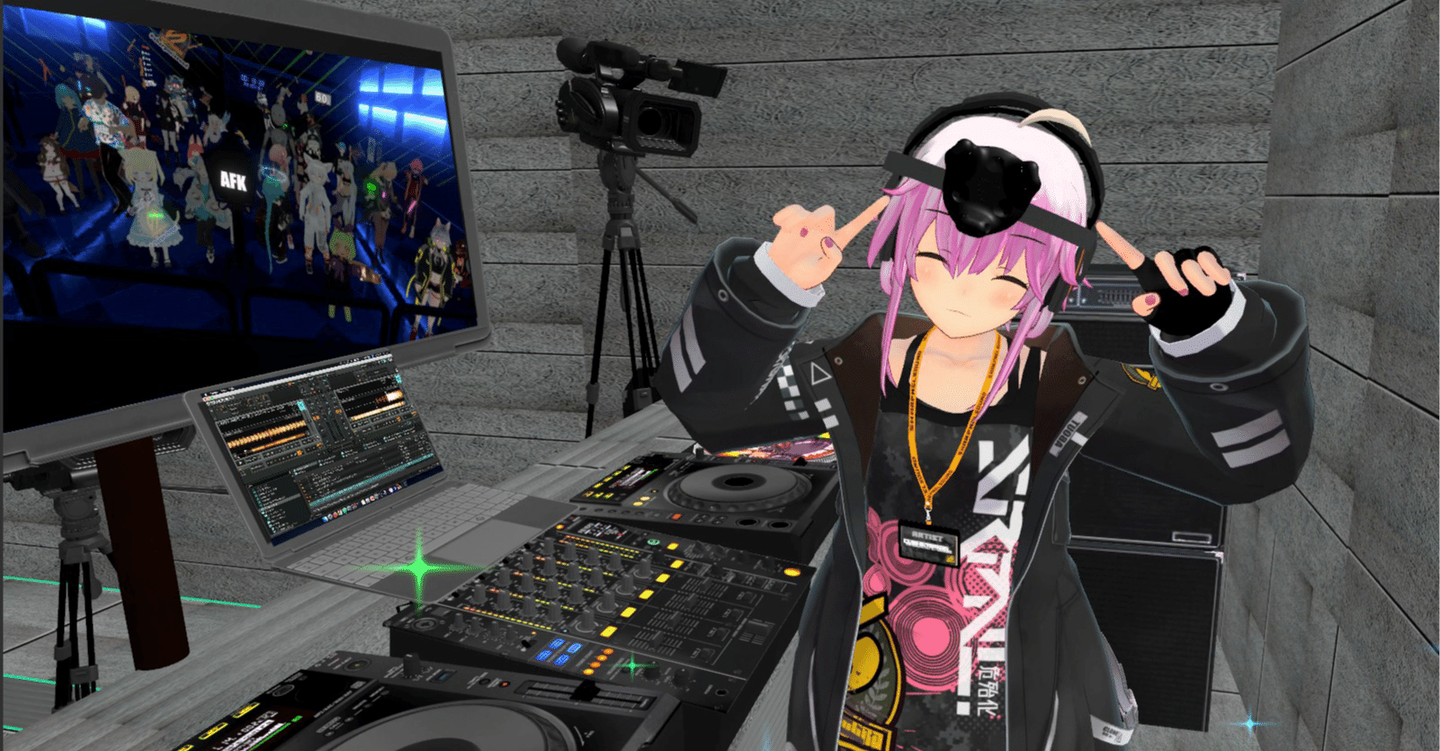 Viveトラッカーによるケーブルレス＆HMDレスVRChat DJセットアップ｜DJ