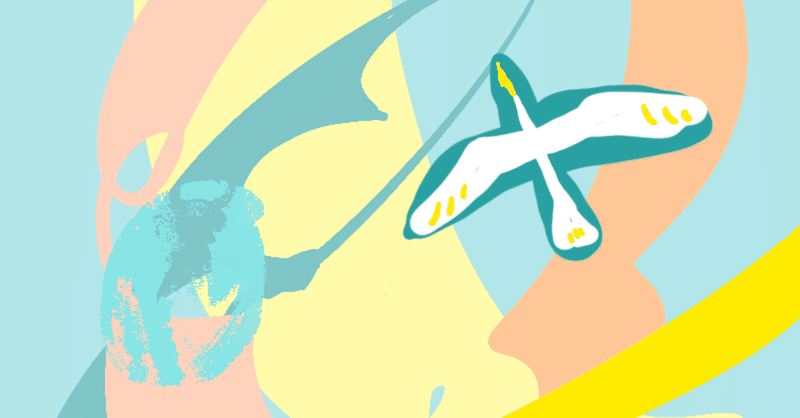 今日のイラスト「白い飛ぶ鳥」描きました