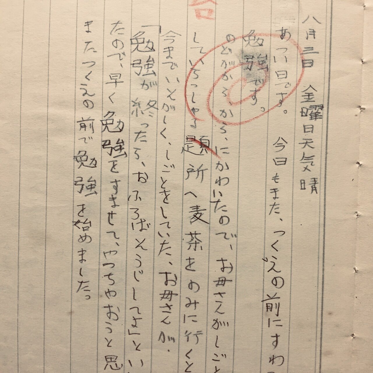 突然 敬語 ６４年前の日記 Ichikawa No Grandpa Note
