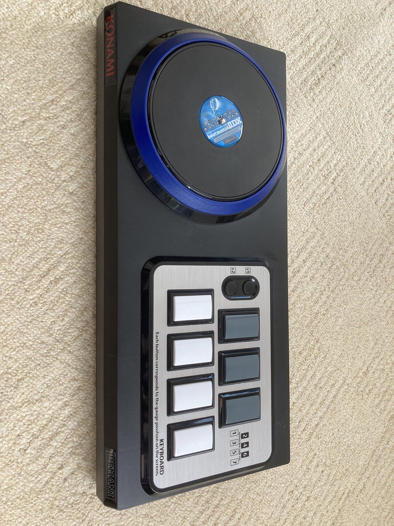 ビートマニア エントリーモデル コントローラー 静音化 完動品 ペーパークラフト ビートマニア エントリーモデル コントローラー 静音化 完動品