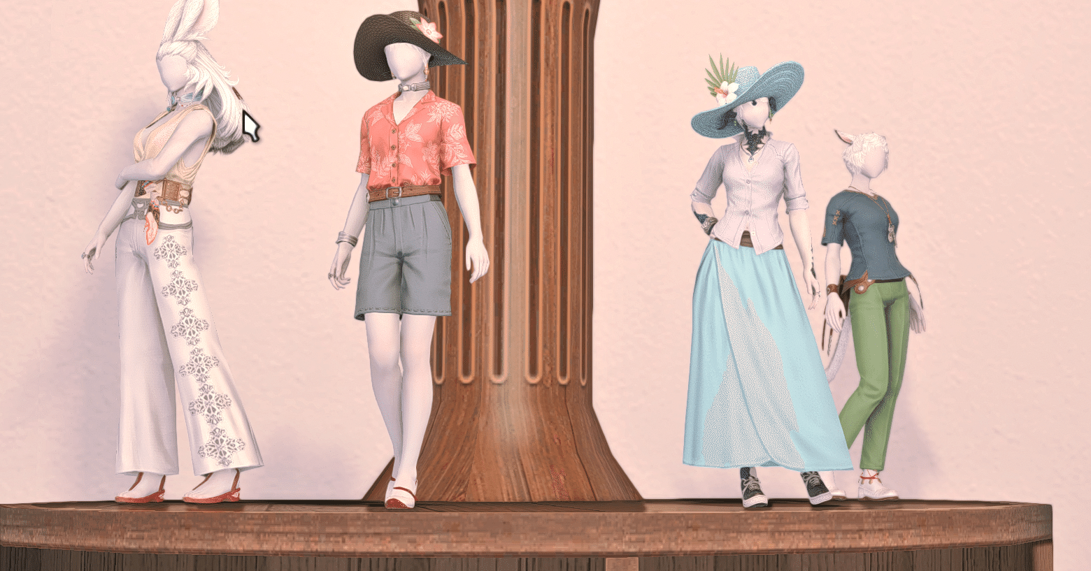 Ff14 彩り豊かなおしゃれを提供する マネキンshop 神羅 Gaia Yojimbo Ff14ハウス探訪 Note