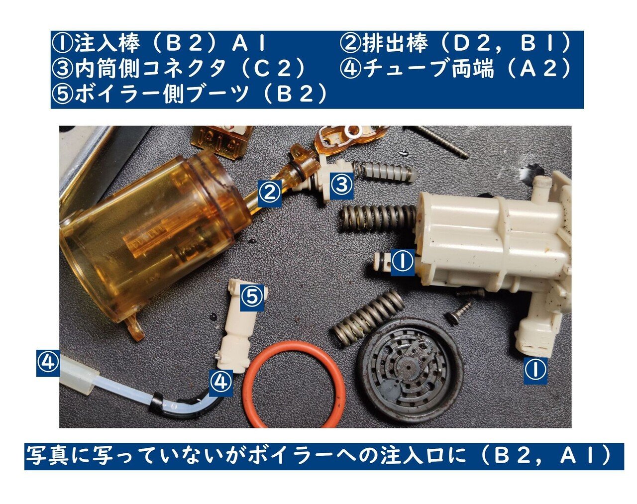蝮100：【完全オーバーホール】ESAM03110Sマグニフィカ：０２４０２杯 蝮珈琲DIY803：Oリング錆セットマグニフィカESAM03110