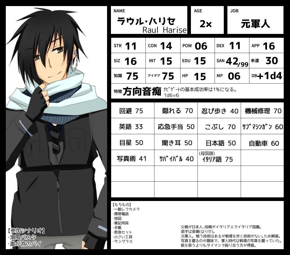 探索者まとめ かお Trpgとゲーム垢 Note 探索者まとめ かお Trpgとゲーム垢 Note