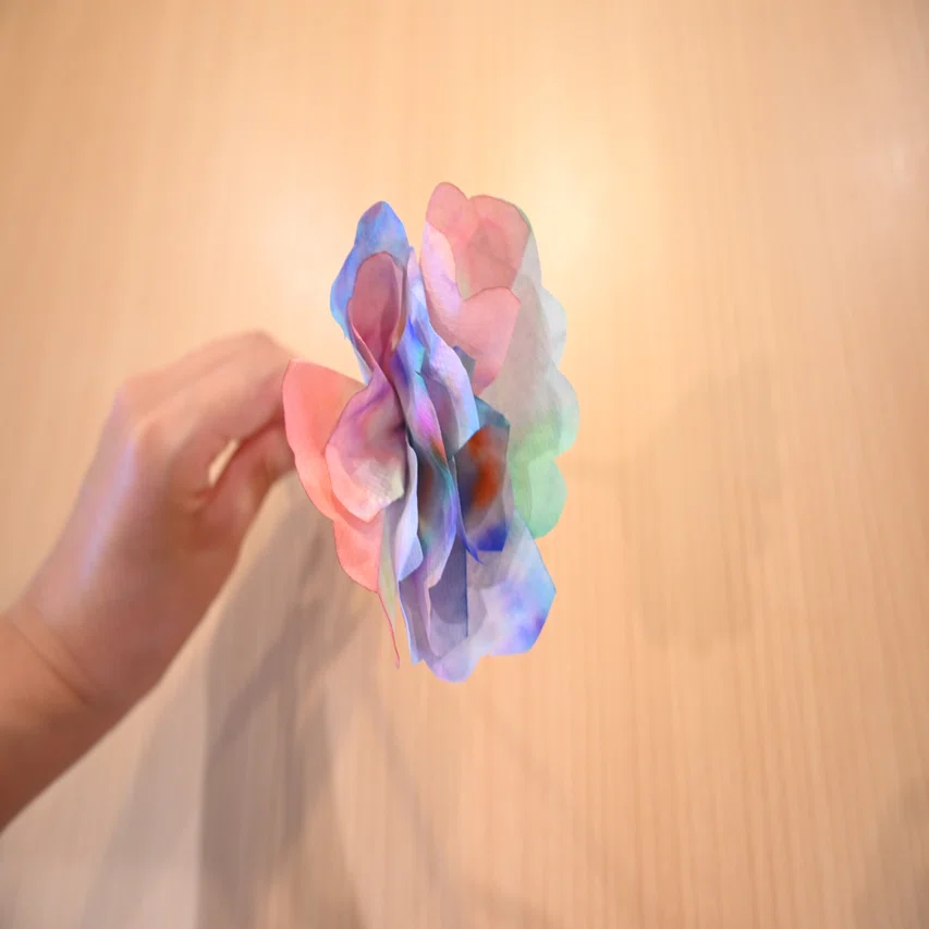 おうち工作レシピ 水でえがいて 花をつくる Murahataworks Isolation Note