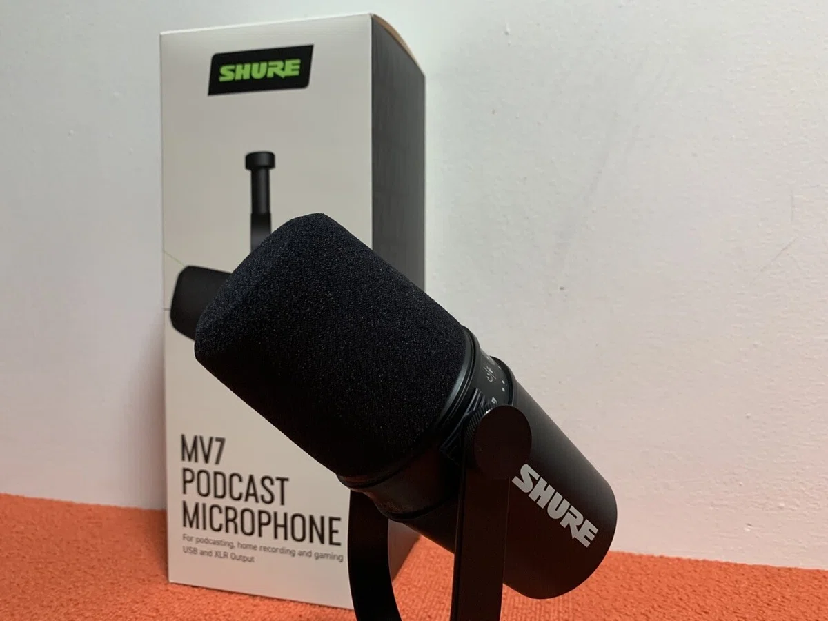 Shure MV7 XLR 非象徴的な USB MV7-K-J ＋スタンド・ケーブル類セット