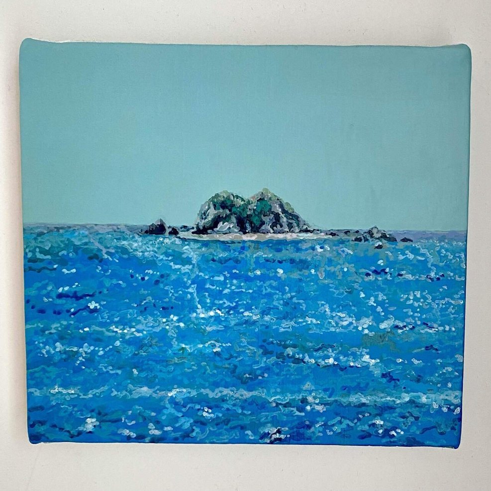 人生ではじめて絵画作品を買った話 高松明日香さんが描く海を部屋にかける 青葉 犀子 Saiko Aoba Note