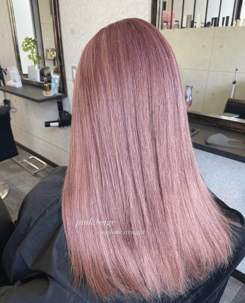 ピンクベージュについてpart2 フラット ヘアサロン Note