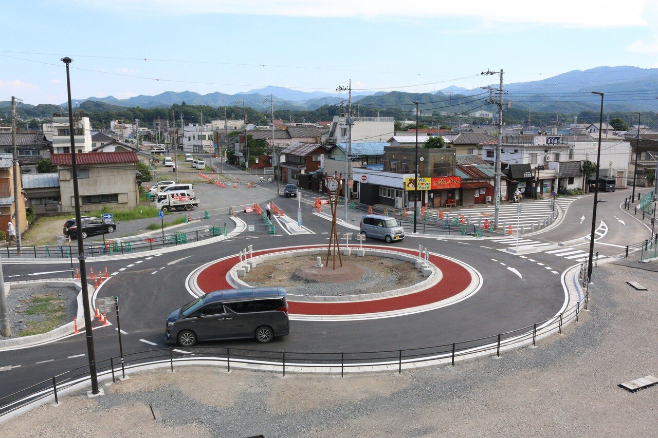 ラウンドアバウトが一部開通 ～中心市街地活性化によるまちづくり