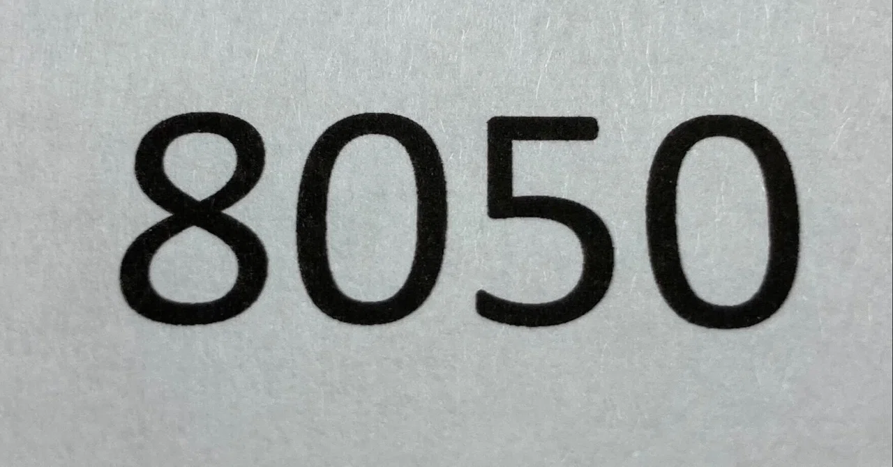 Japan 8050 Problem Japan’s 8050 Problem|Vardaman's Random Notes ~バーダマンの英語随筆~