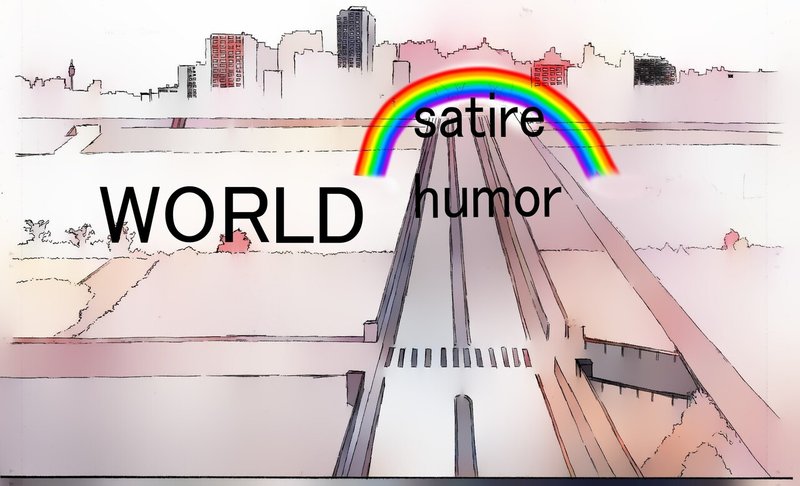 虹の街　サタイア ユーモア　ワールド