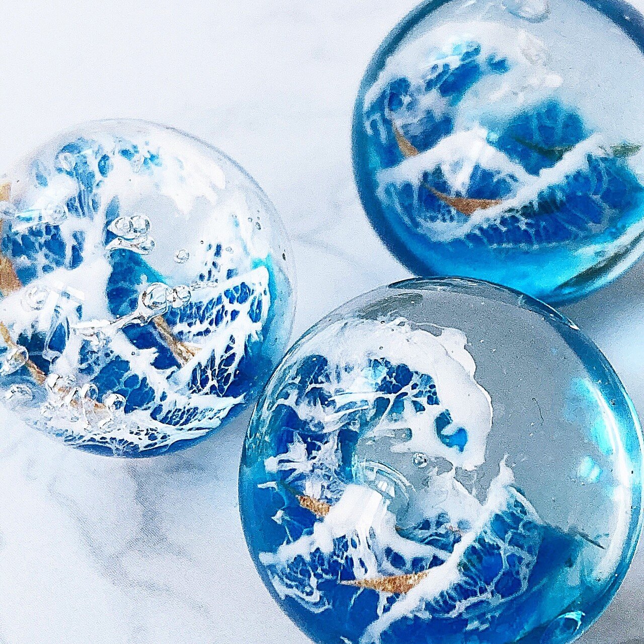 北斎レジン玉2.0｜ハートビート/HEARTBEAT(波跳音)