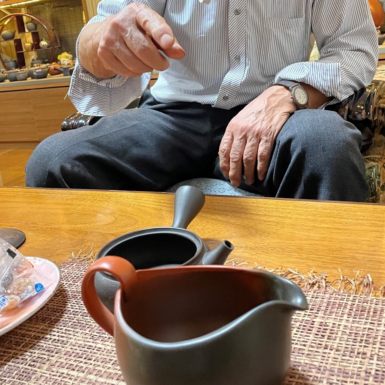 片岡ニ光 常滑焼 急須 茶道器 年代物