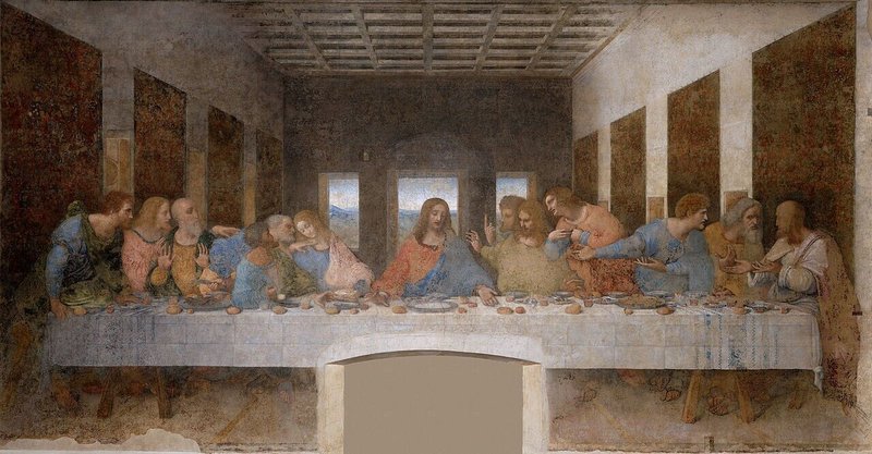 最後の晩餐　レオナルド　ダ　ヴィンチ　Leonardo_da_Vinci_(1452-1519)_-_The_Last_Supper_(1495-1498)