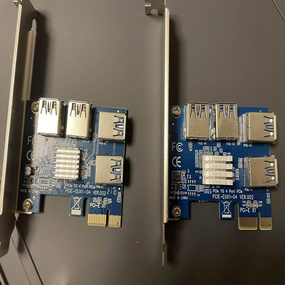 よく使っている4分岐ライザーカード集｜日本でのマイニングについて情報徹底公開！