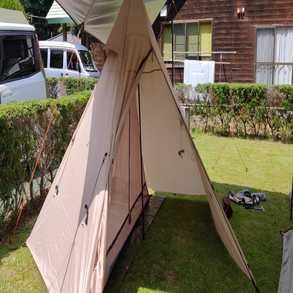 キャンプ道具 『DOD ライダーズワンポールテント』 〜最終兵器を手に入れた〜｜teraken_