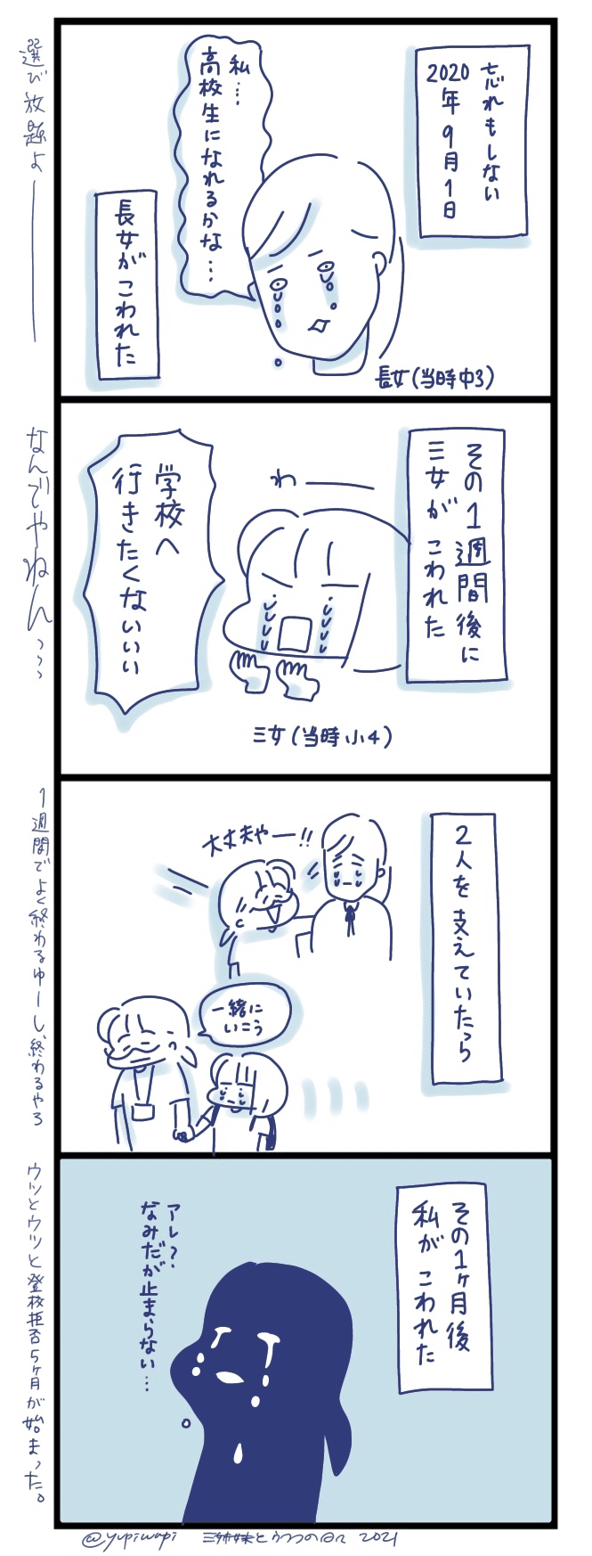 鬱と鬱と登校拒否の日々スタート ゆぴわぴ Note