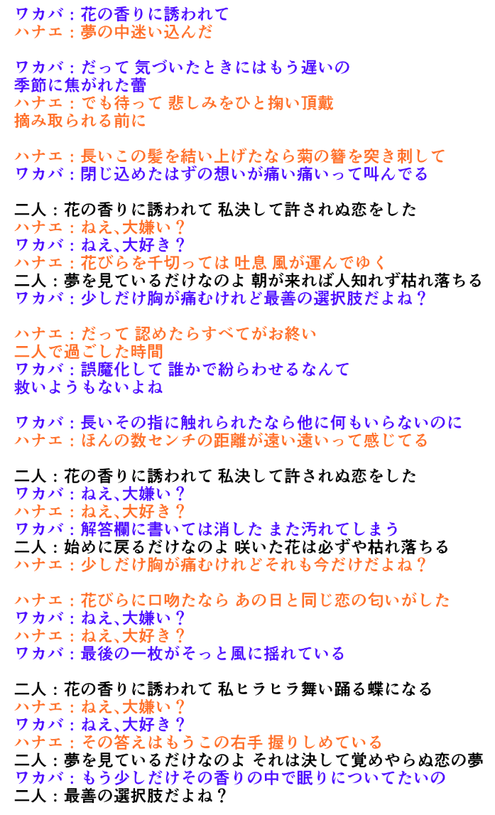 花は二度散る 考察のようなもの Shuhei Note
