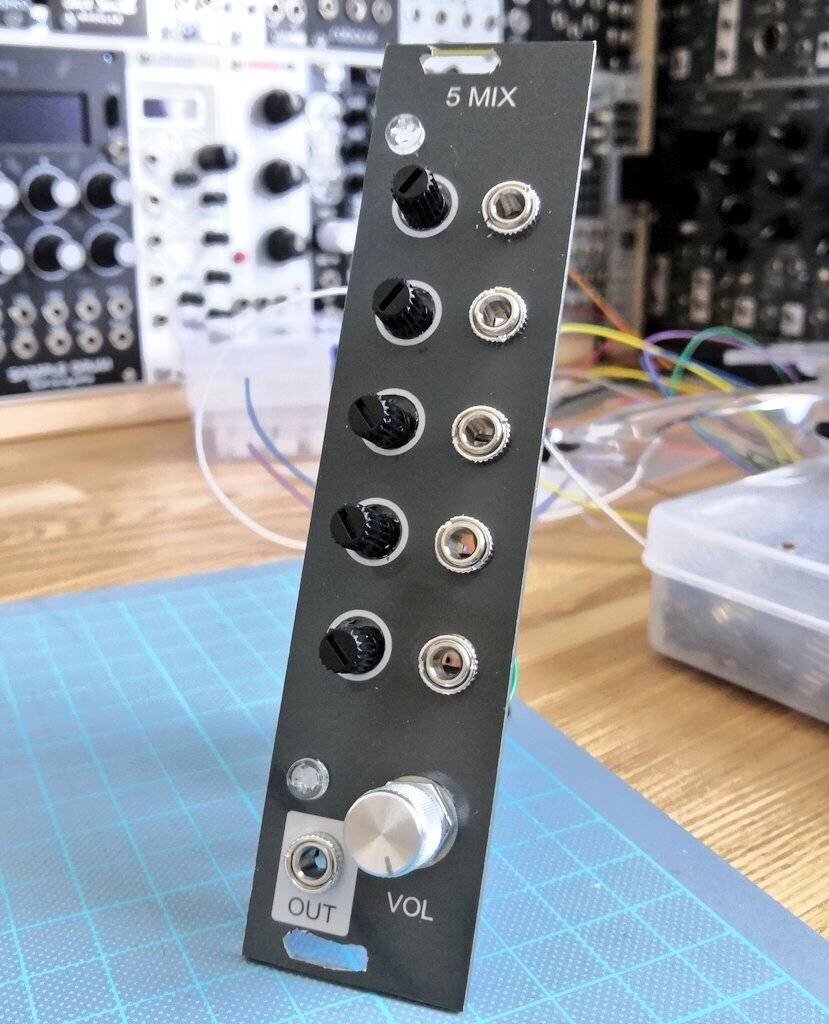 300円で作る5ch ミキサー モジュラーシンセ自作 Hagiwo ハギヲ Note