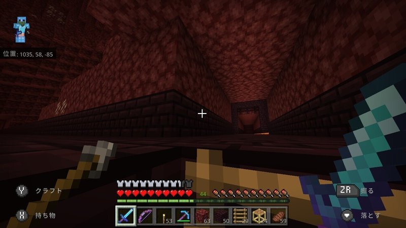 マイクラ日記 14 ネザー通路開通 ぽんぽん Note