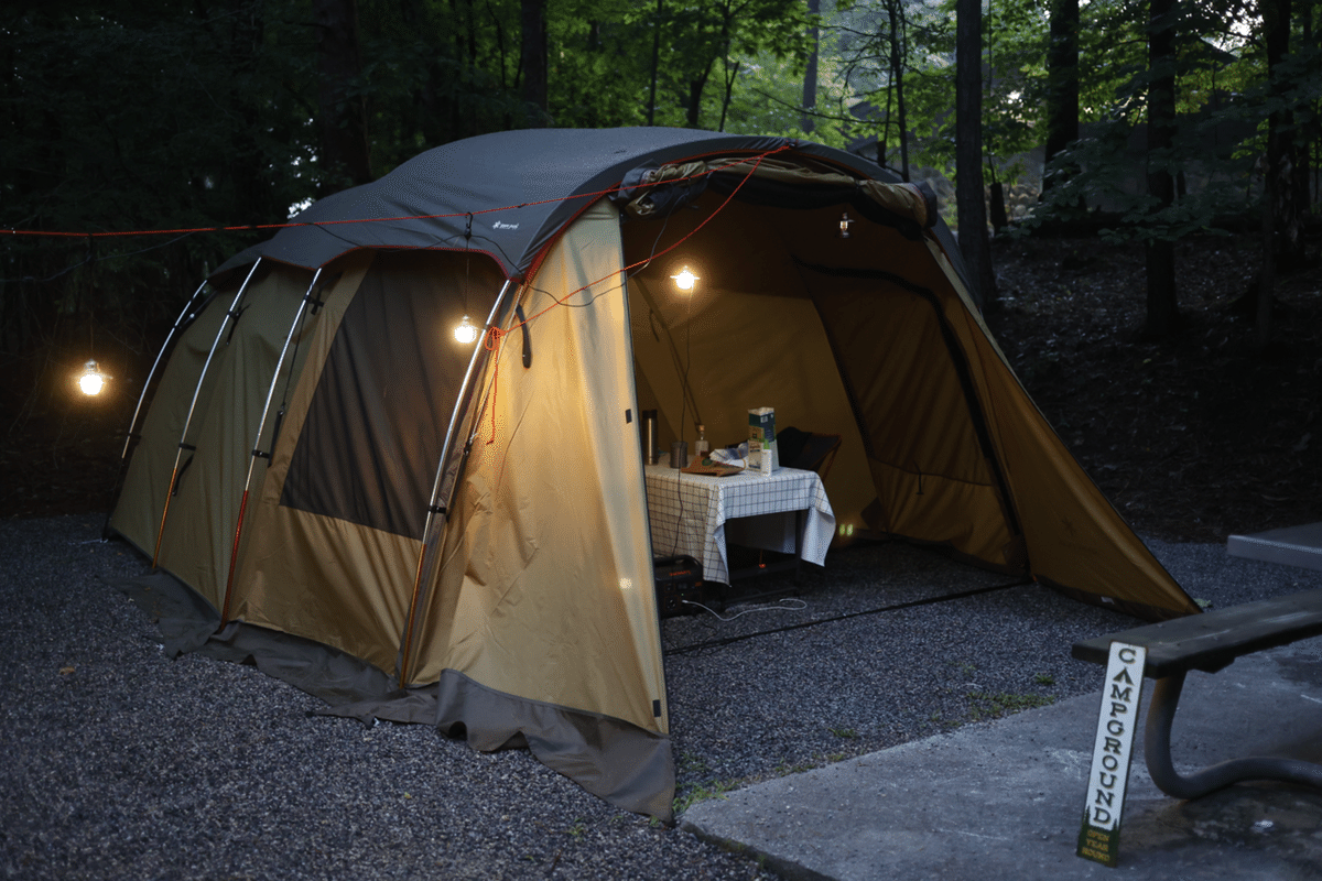 Snow Peakのテント、Entry 2 Room Elfieldをドタバタ導入｜MOJA MOJA