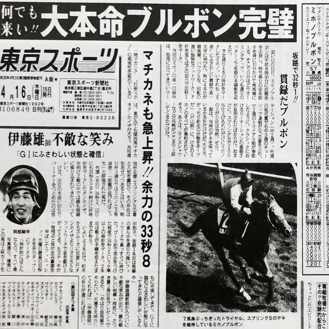 ウマ娘」のサイボーグはバルセロナ五輪の年の二冠馬！スパルタで常識を 